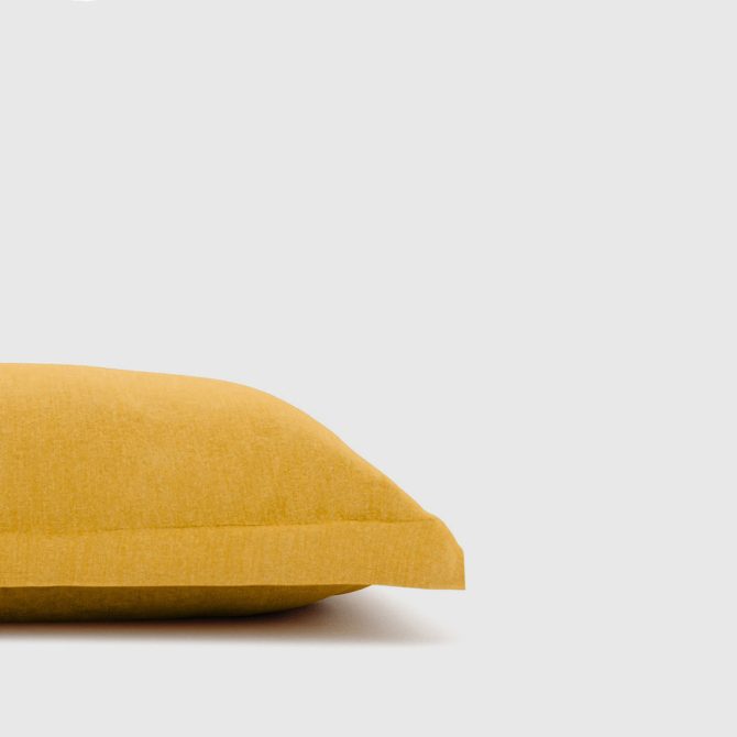 Tumeric Bamboo/Linen Euro Sham - Image 4