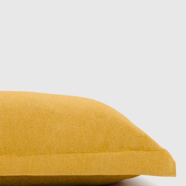 Tumeric Bamboo/Linen Euro Sham