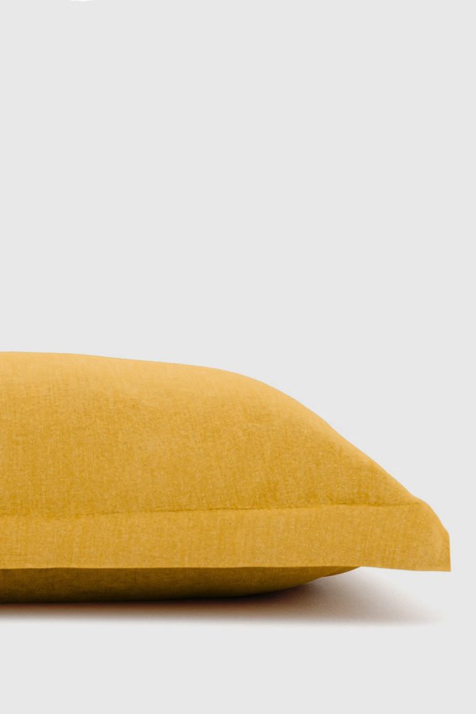 Tumeric Bamboo/Linen Euro Sham