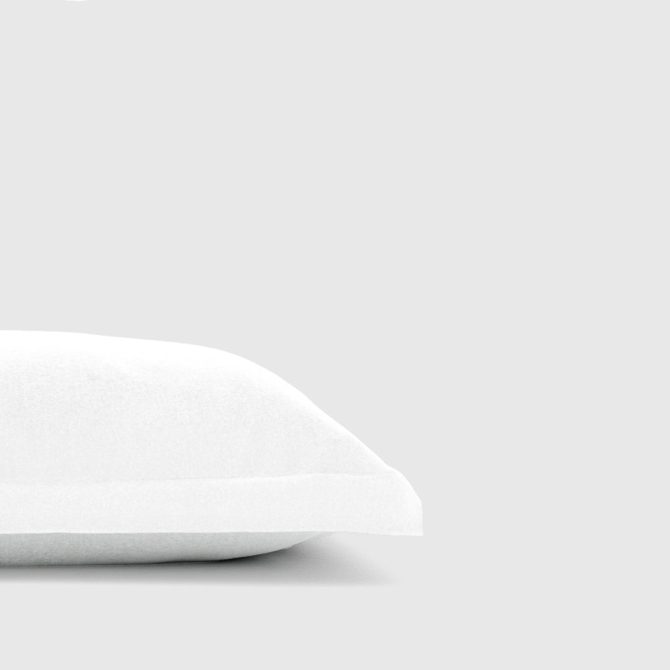 White Bamboo/Linen Euro Sham - Image 4