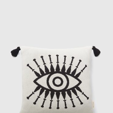 Evil Eye Motif Decorative Pillow