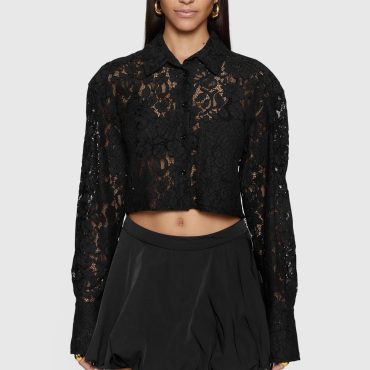 Elizabeth Crop Lace Top