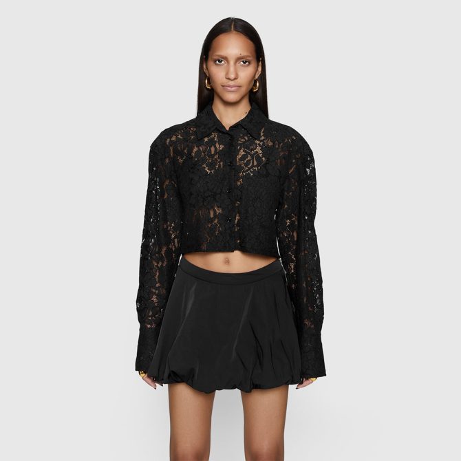 Elizabeth Crop Lace Top - Image 4