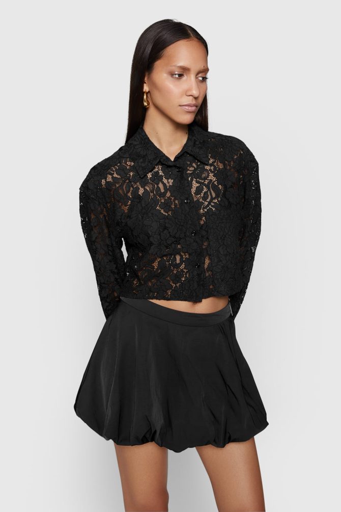 Elizabeth Crop Lace Top - Image 2