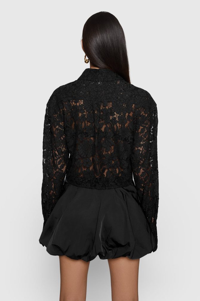 Elizabeth Crop Lace Top - Image 3