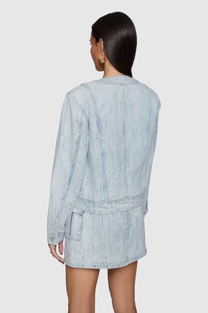 Baxter Patch Pocket Denim Jacket - Image 3