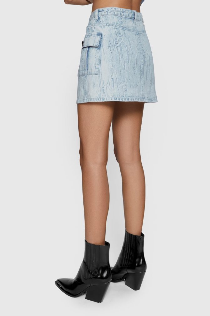 Jodie Denim Mini Skirt - Image 3