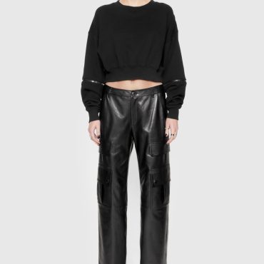Bowie Leather Cargo Pant