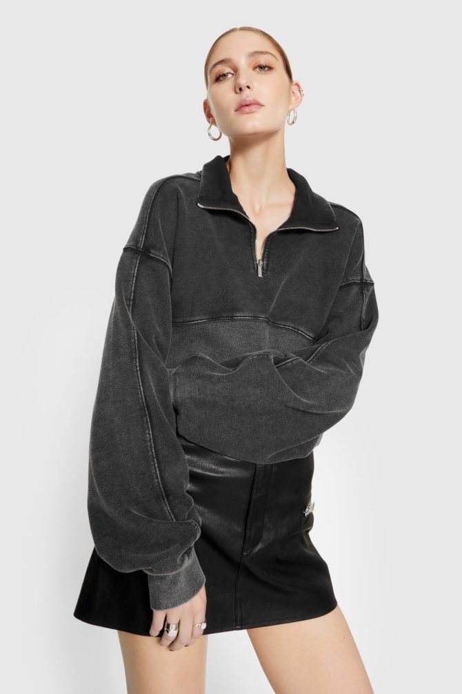 Winnie Acid-Wash Quarter Zip - Image 2