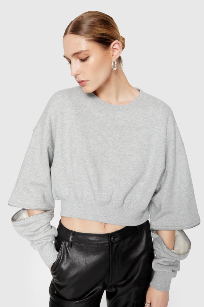 Annie Zip Sleeve Sweatshirt - Image 2