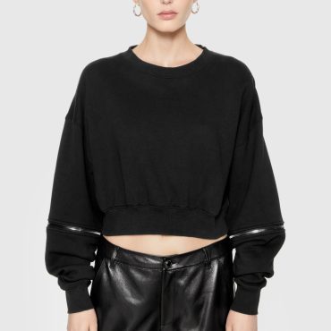 Annie Zip Sleeve Sweatshirt