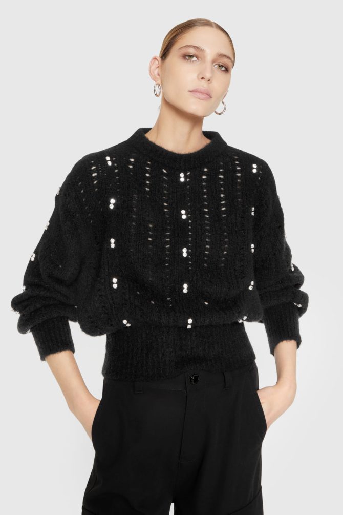 Cecilia Crystal Embellished Sweater - Image 2