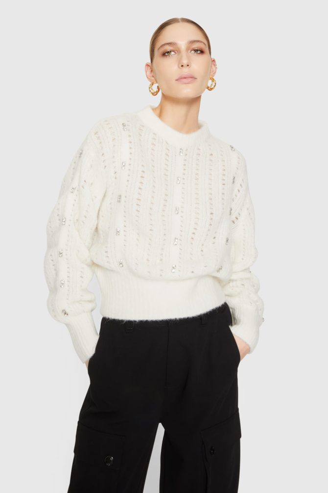 Cecilia Crystal Embellished Sweater - Image 2