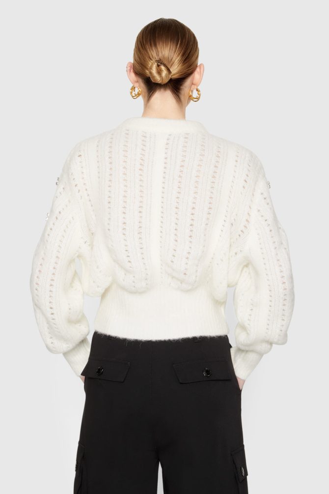 Cecilia Crystal Embellished Sweater - Image 3