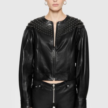 Ozzy Studded Leather Jacket