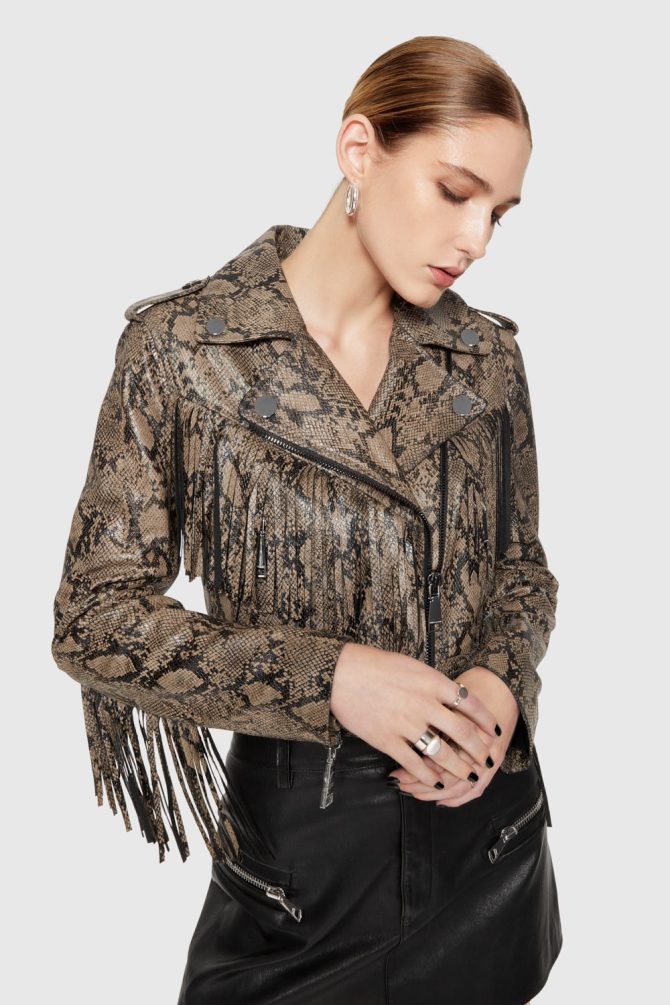 Janis Python Fringe Moto - Image 2