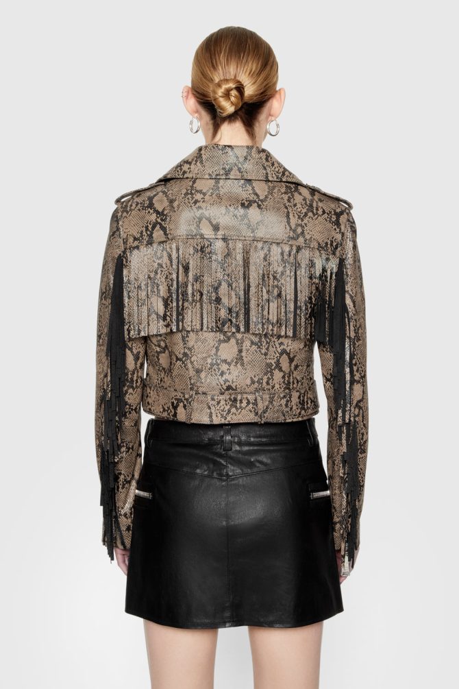 Janis Python Fringe Moto - Image 3