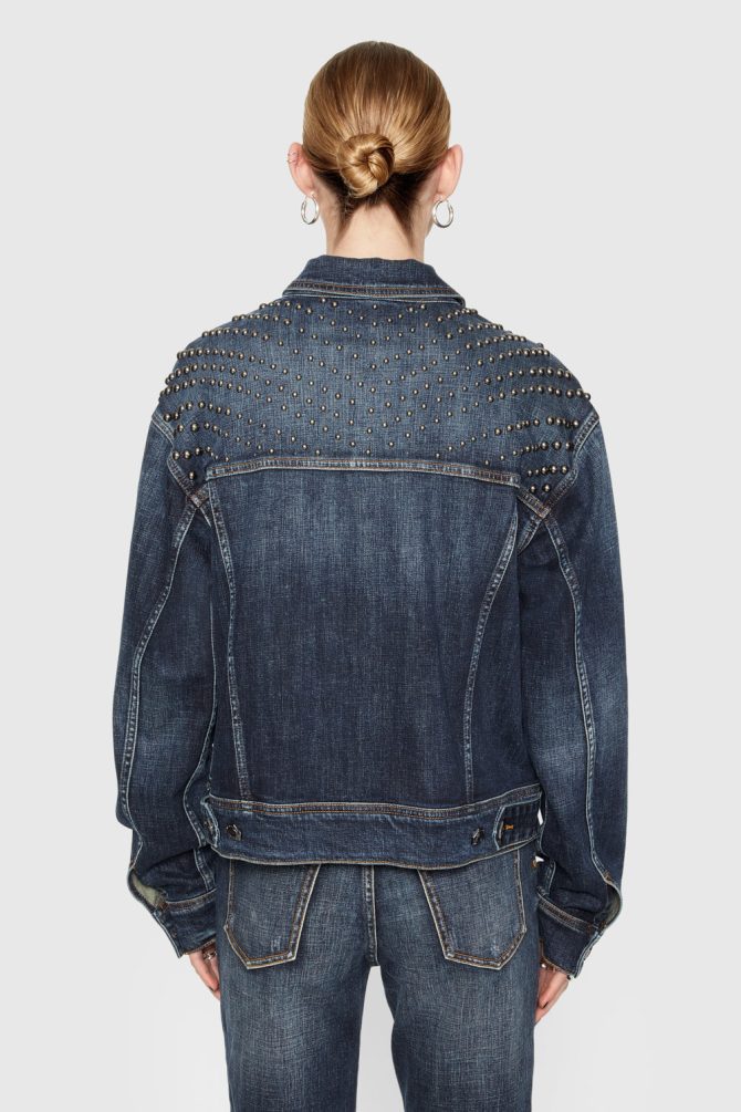 Ozzy Studded Denim Jacket - Image 3