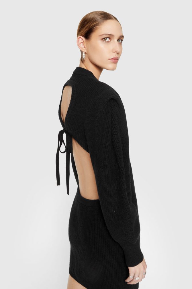 Daisy Cable Mini Sweater Dress - Image 2