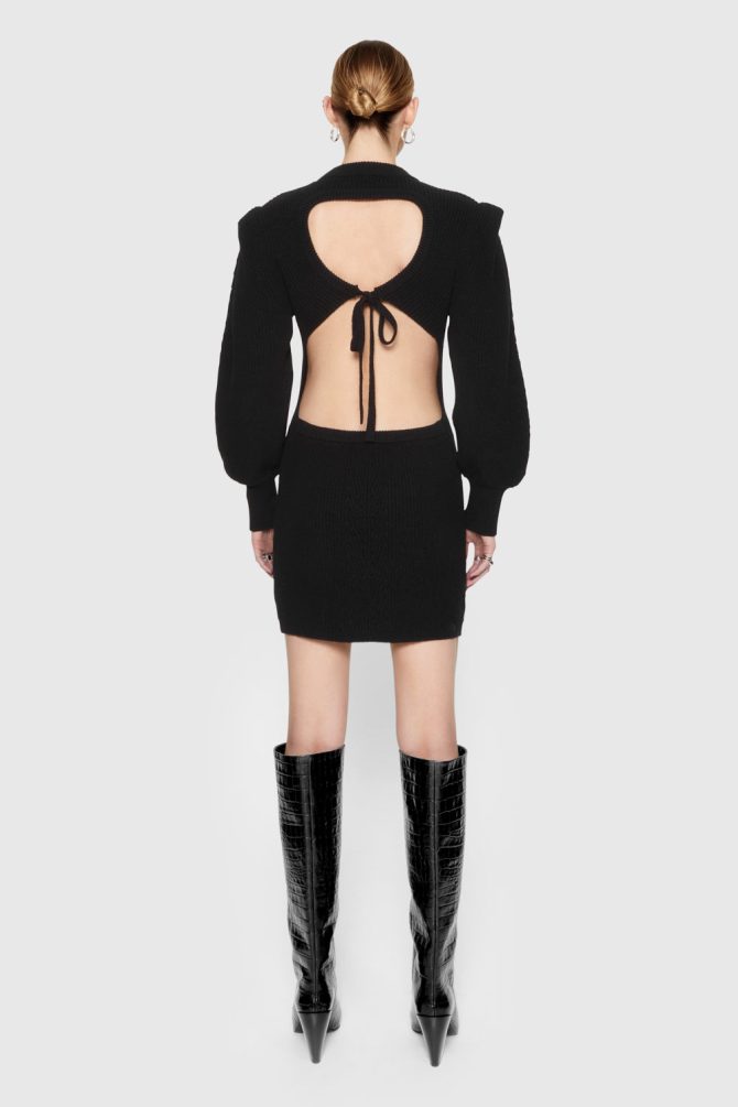 Daisy Cable Mini Sweater Dress - Image 3