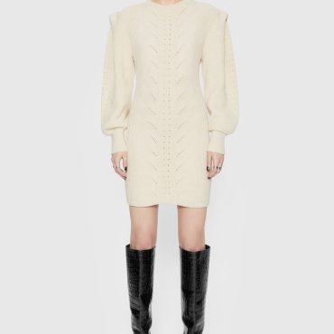 Daisy Cable Mini Sweater Dress