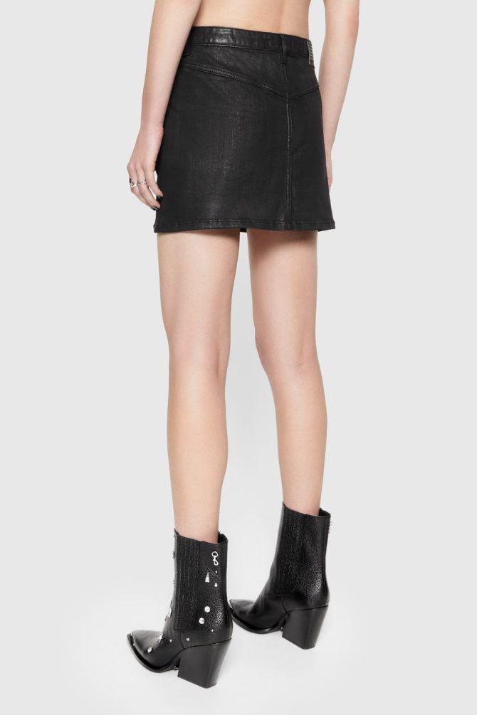 Jodie Denim Mini Skirt - Image 3