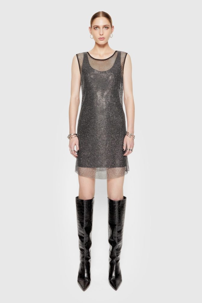 Lizzy Mesh Mini Dress